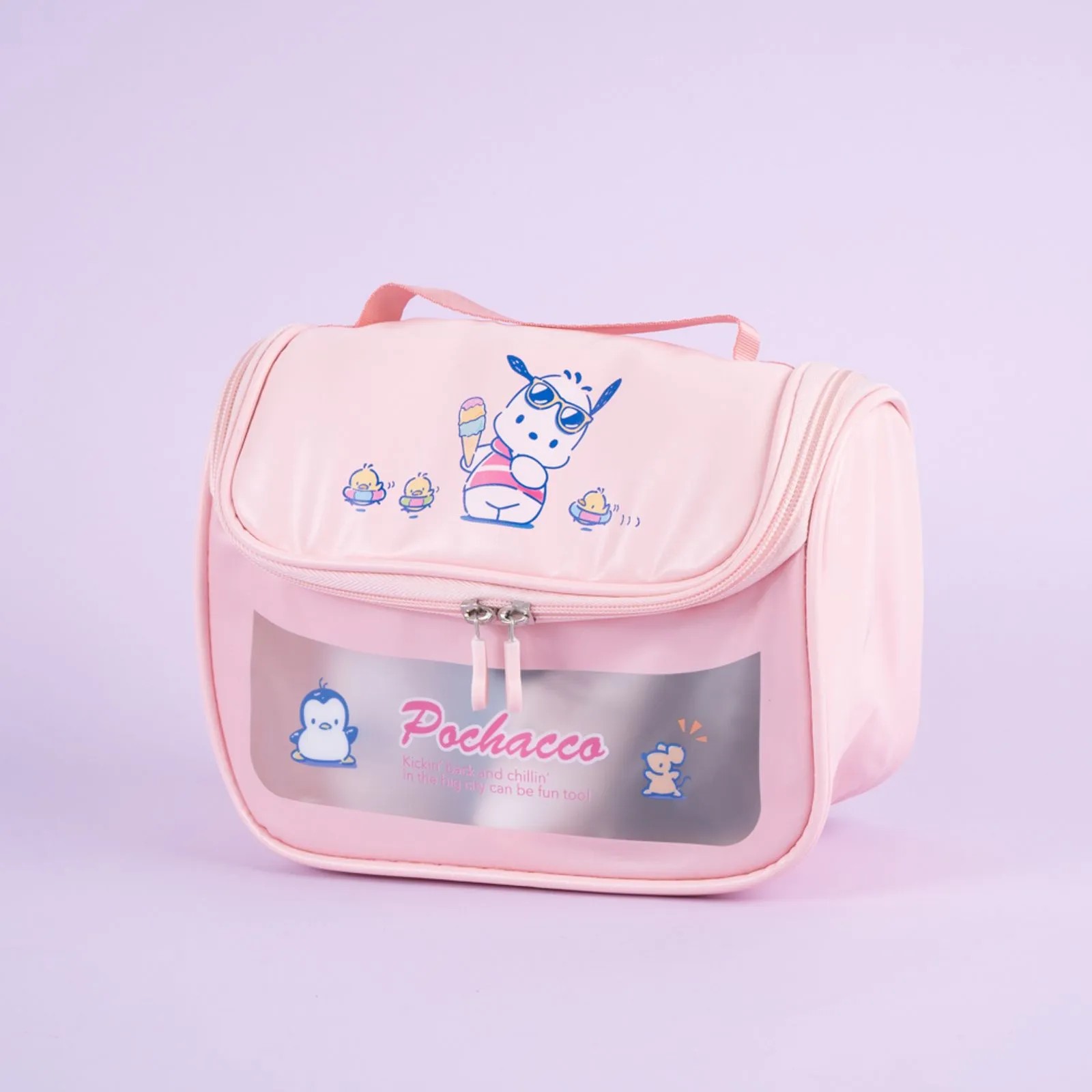 Sanrio Lisanslı Makyaj Seyahat Çantası - Pochacco