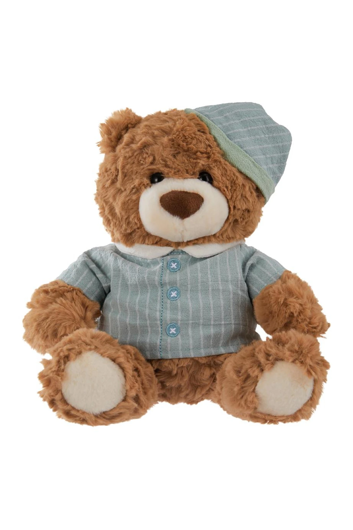 Pijamalı Oturan 25 cm Ayı Figürlü Peluş Oyuncak