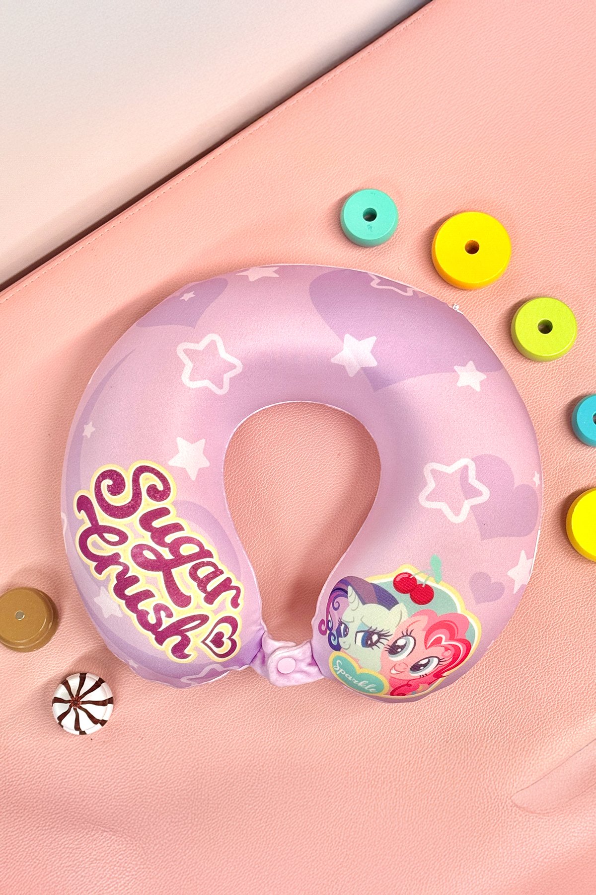 My Little Pony Lisanslı Hafızalı Köpük Boyun Yastığı (Mor)