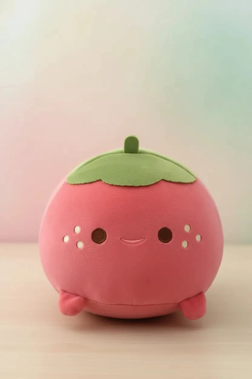 Miniso Lisanslı Çilek Peluş Oyuncak 30 Cm – Yumuşacık Sevimli Dekoratif Tasarım