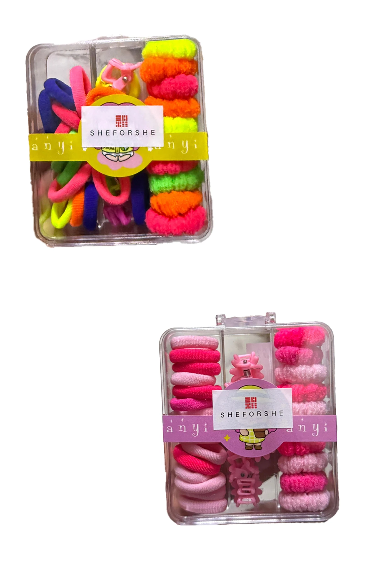 Kutulu Çoklu Karma Lastik Ve Klips Toka