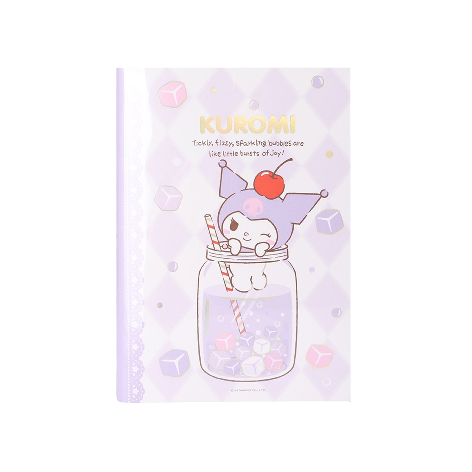 Sanrio Lisanslı Renkli Yaz Serisi Kapaklı A5 Not Defteri - Kuromi