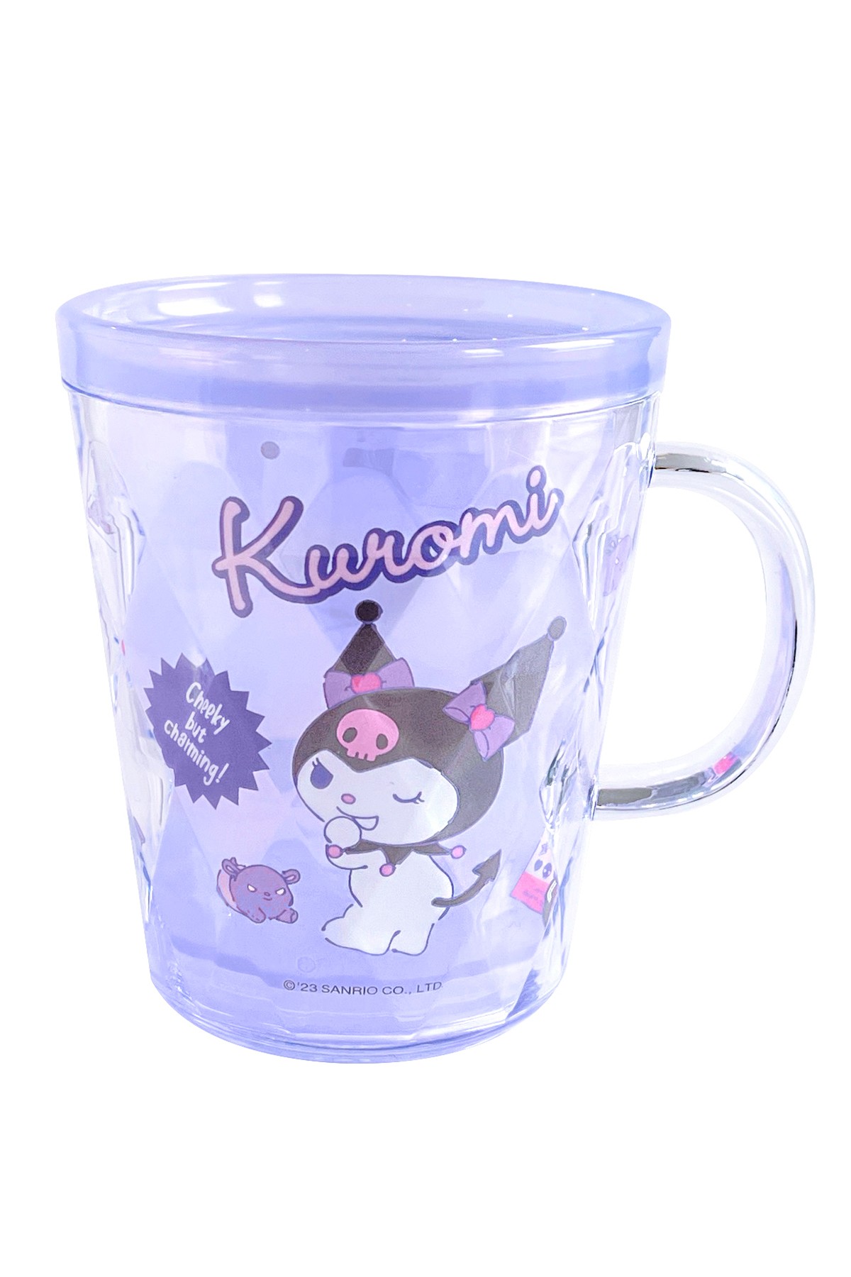 Sanrio Lisanslı Çift Cidarlı Banyo Bardağı 350 ml - Kuromi