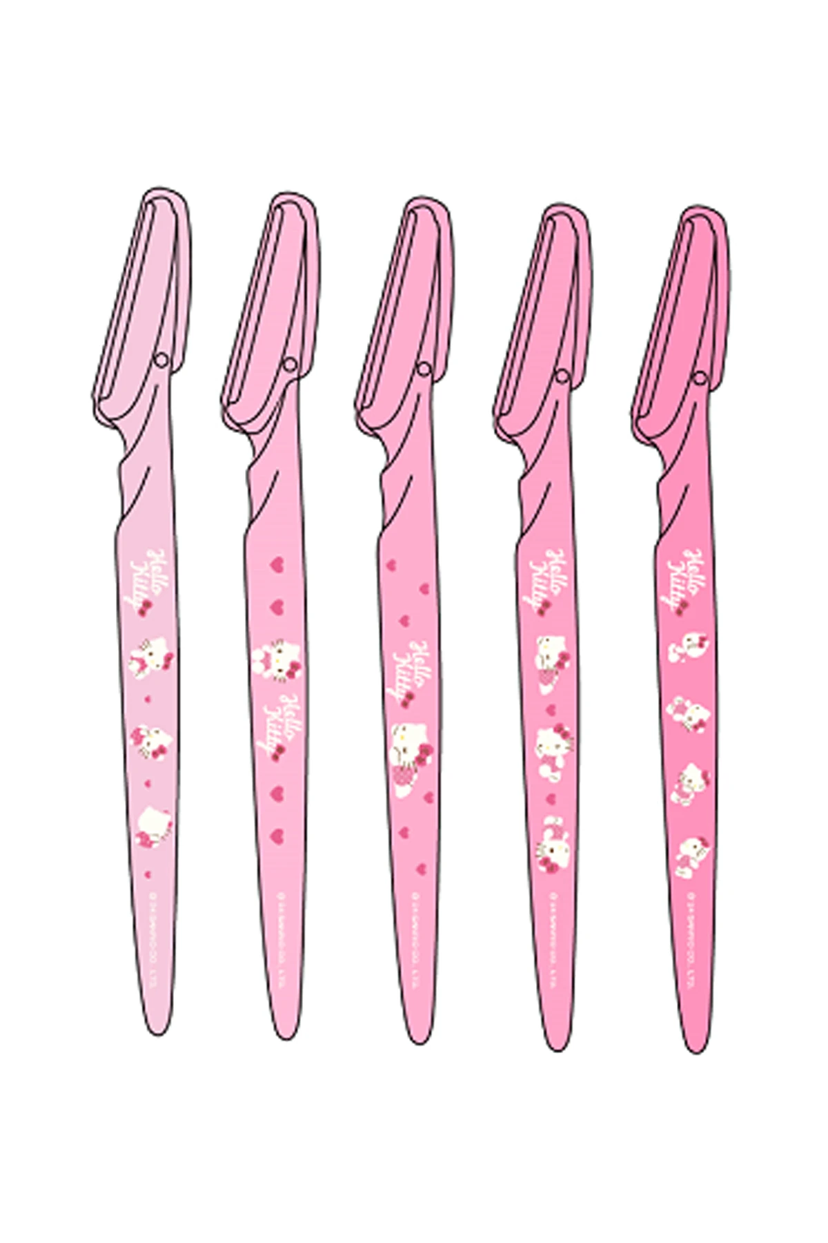 Sanrio Lisanslı Hello Kitty ve Arkadaşları Pembe Koleksiyonu Kaş Usturası