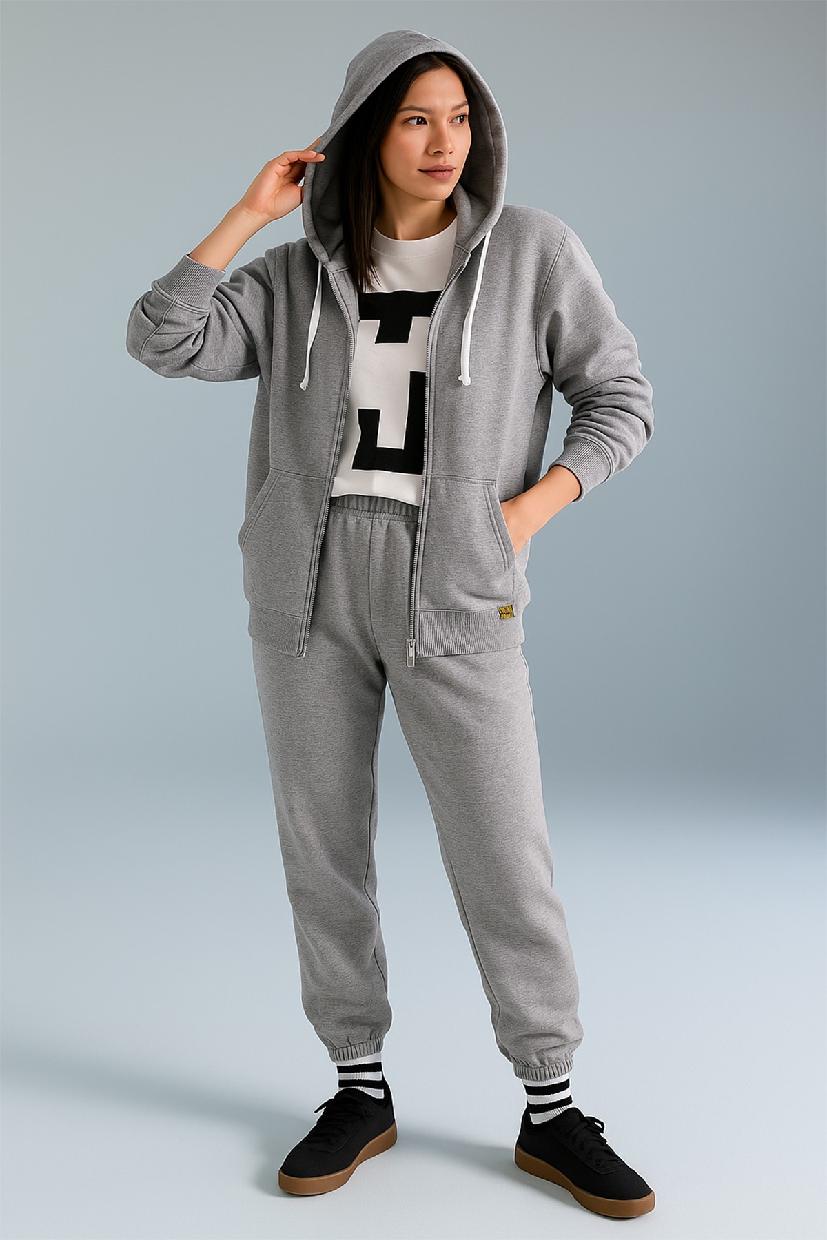 Sheforshe Ss23 210176 Kadın Fermuarlı Sweatshirt