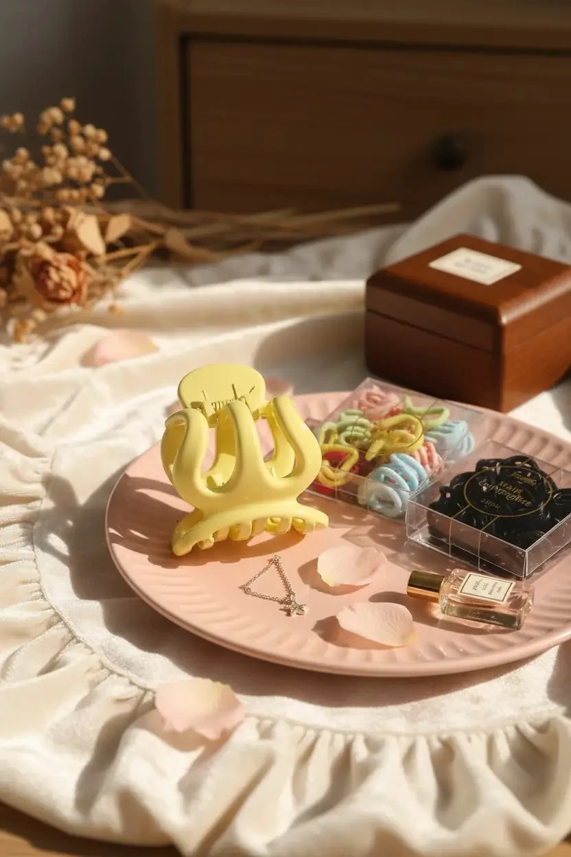 Miniso Lisanslı Mini Saç Mandalı Seti (12'li) – Pratik Küçük Toka Seti