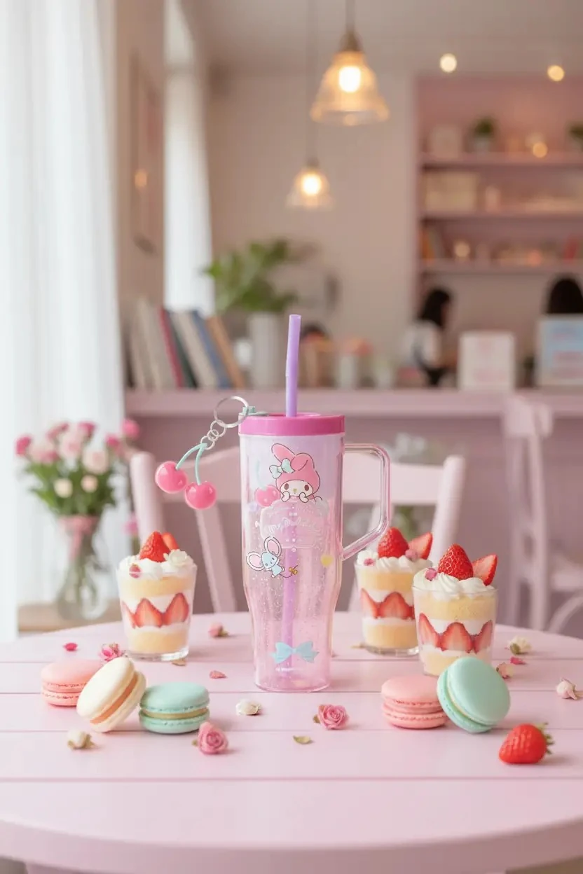 Sanrio Lisanslı Pipetli Plastik Şişe (1250ml) - My Melody