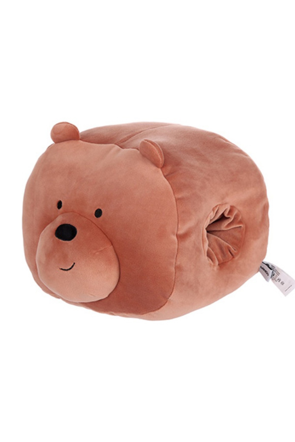 We Bare Bears Lisanslı Pofuduk Yastık (Boz Ayı) - Kahverengi (Outlet)