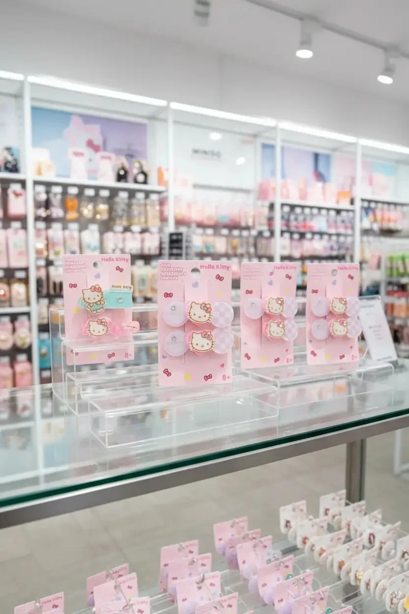 Hello Kitty Lisanslı Saç Tokası – Canlı Renkli & Figürlü Saç Aksesuarı