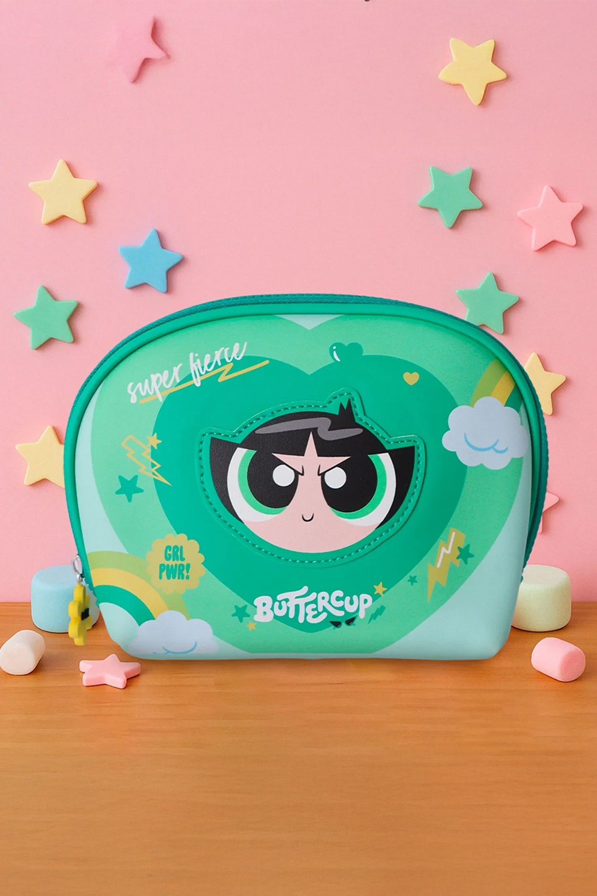 Powerpuff Girls Lisanslı Kozmetik Çantası - Buttercup