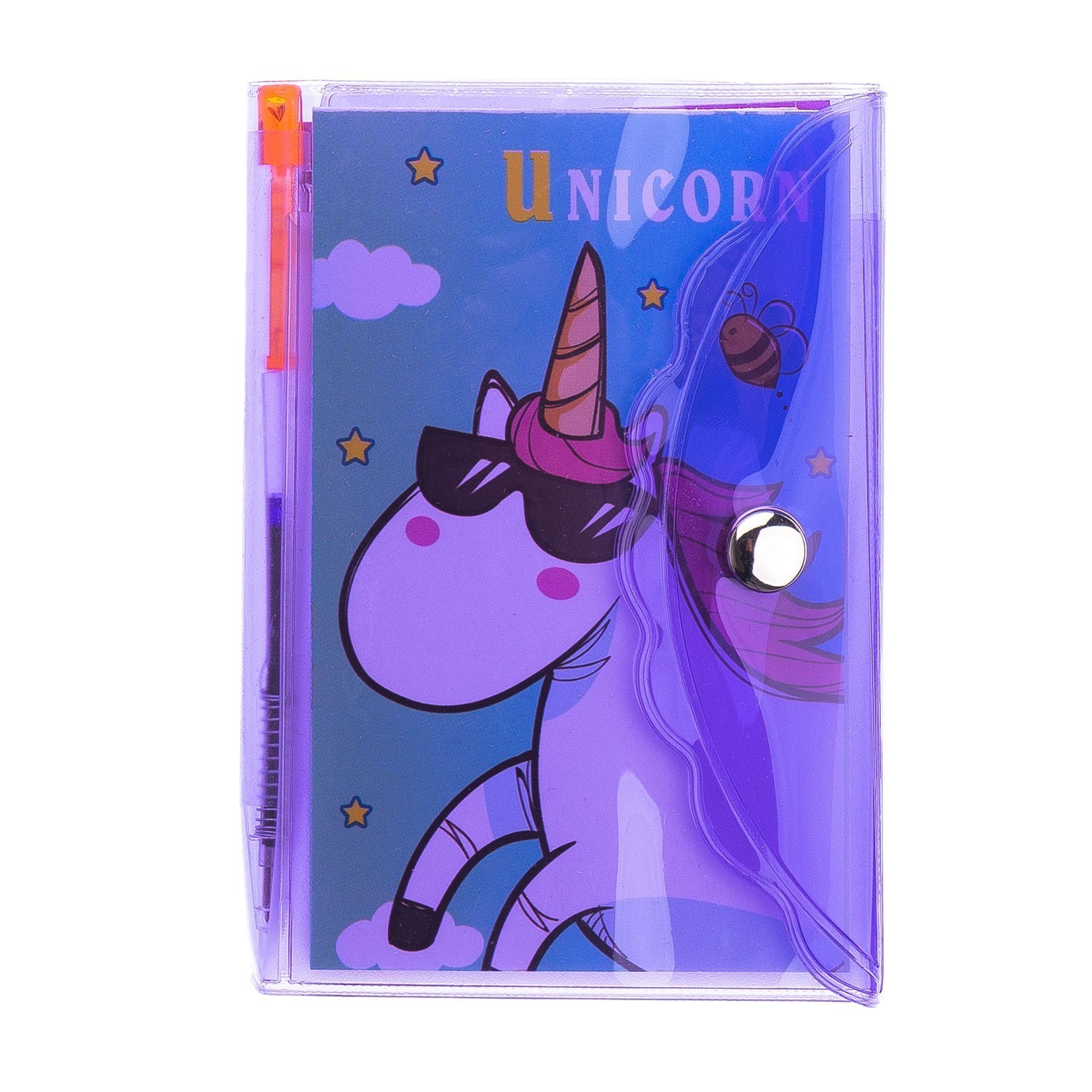 Unicorn Kapaklı Mini Kalemli Not Defteri