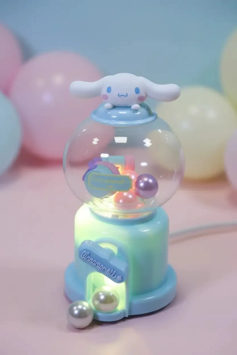 Sanrio Lisanslı Cinnamoroll Fanus Gece Lambası – Yumuşak Işıklı Zarif Tasarım 13,5 Cm