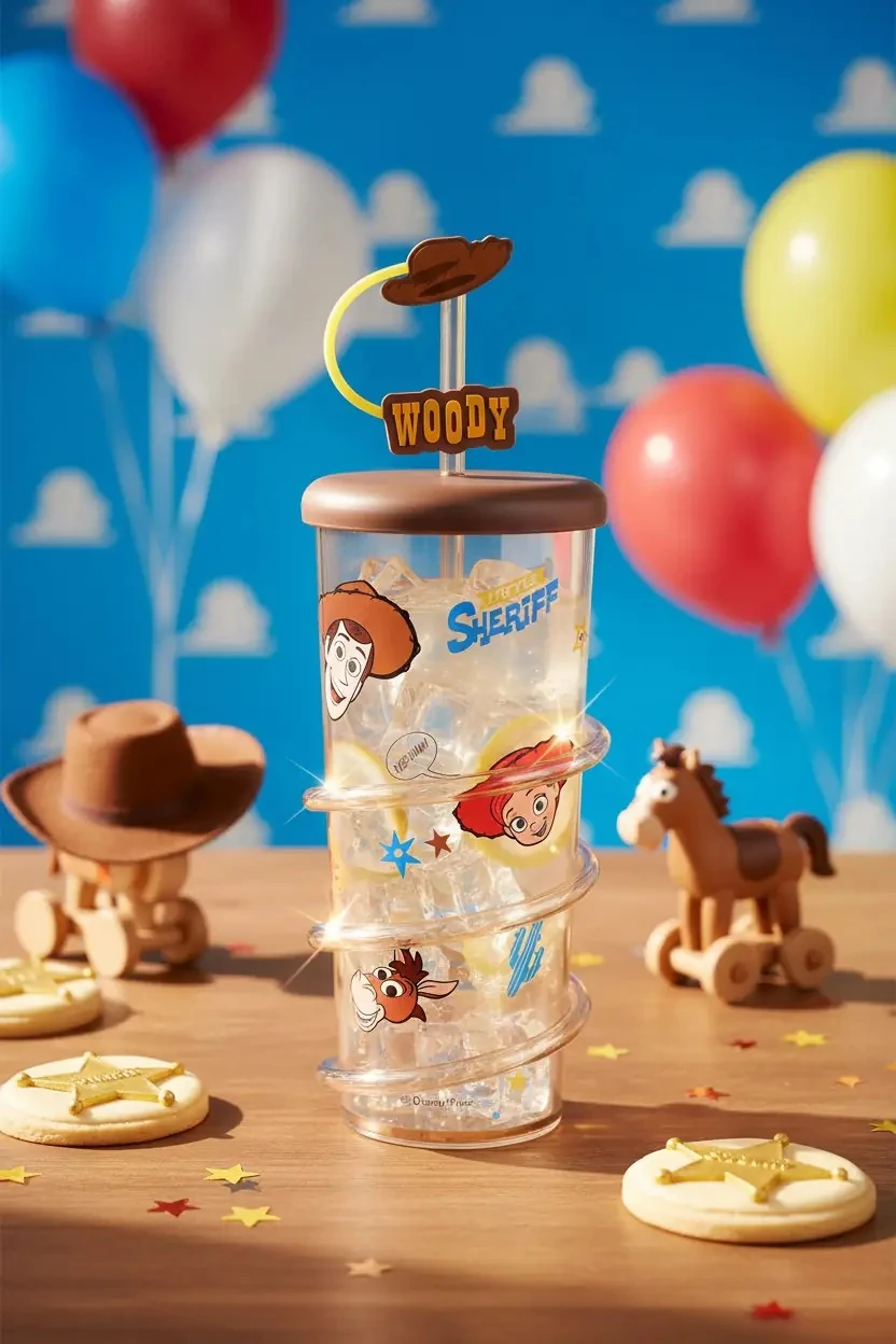 Disney Toy Story Lisanslı Döner Pipetli Şişe 590 mL - Woody