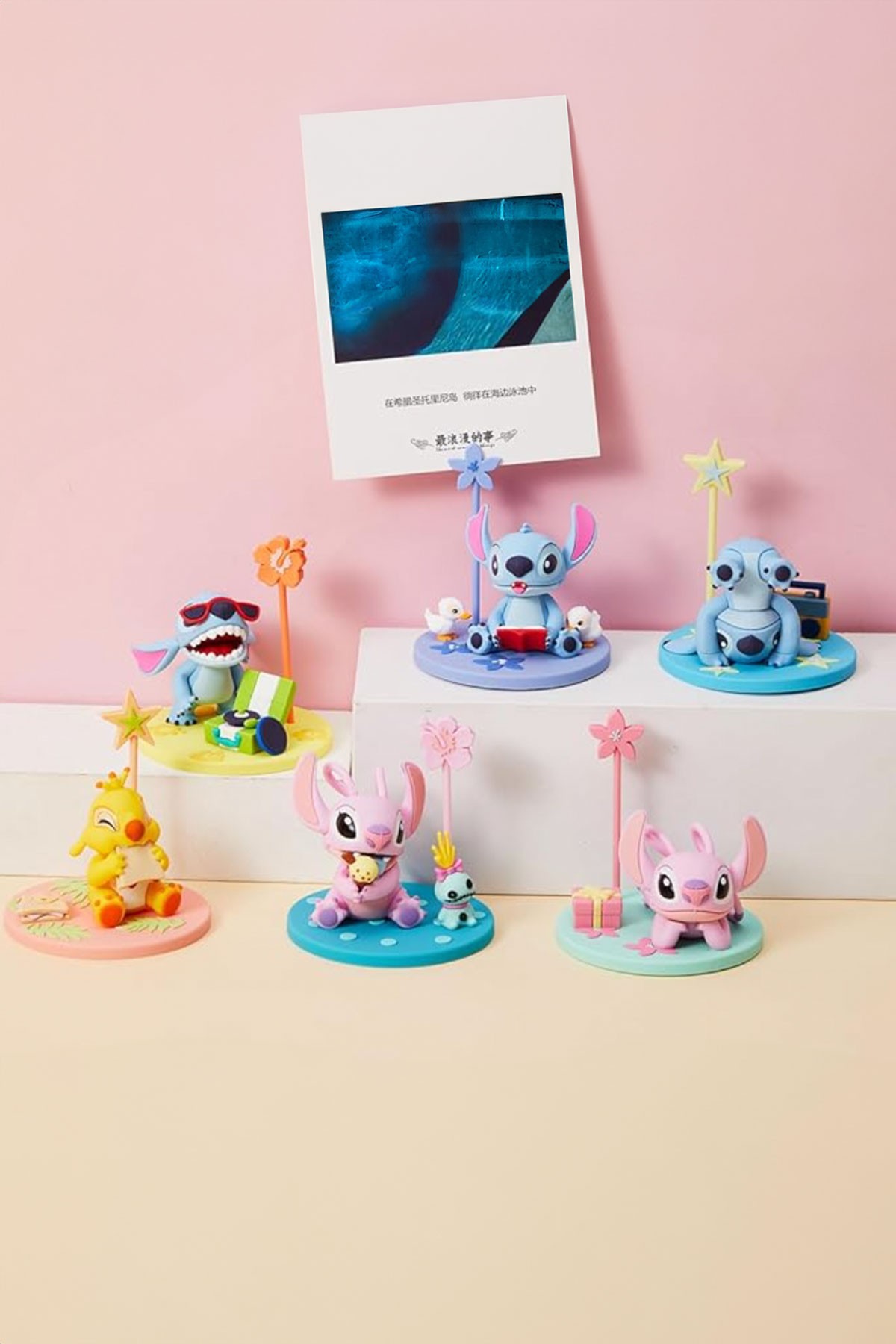 Lilo & Stitch Lisanslı Sürpriz Figürlü Fotoğraf Tutucu Blind Box 