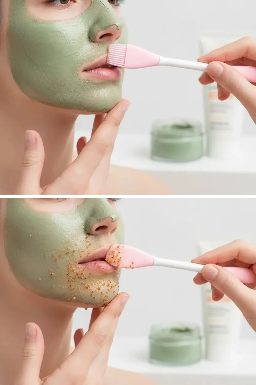 Çift Taraflı Yüz Maskesi Ve Peeling Uygulama Fırçası