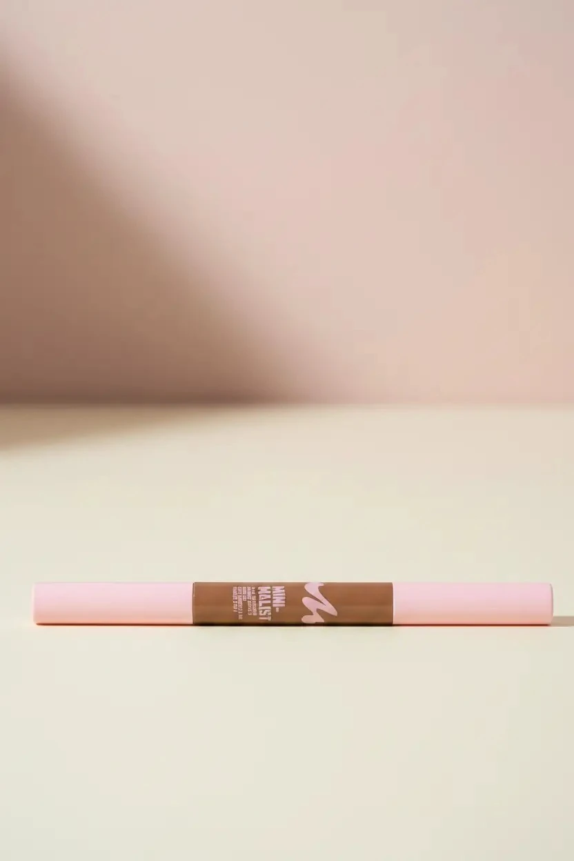 Miniso Lisanslı Minimalist Serisi Kaş Maskaralı Kaş Kalemi – Çift Fonksiyonlu Şekillendirici (04 Gri Kahve)