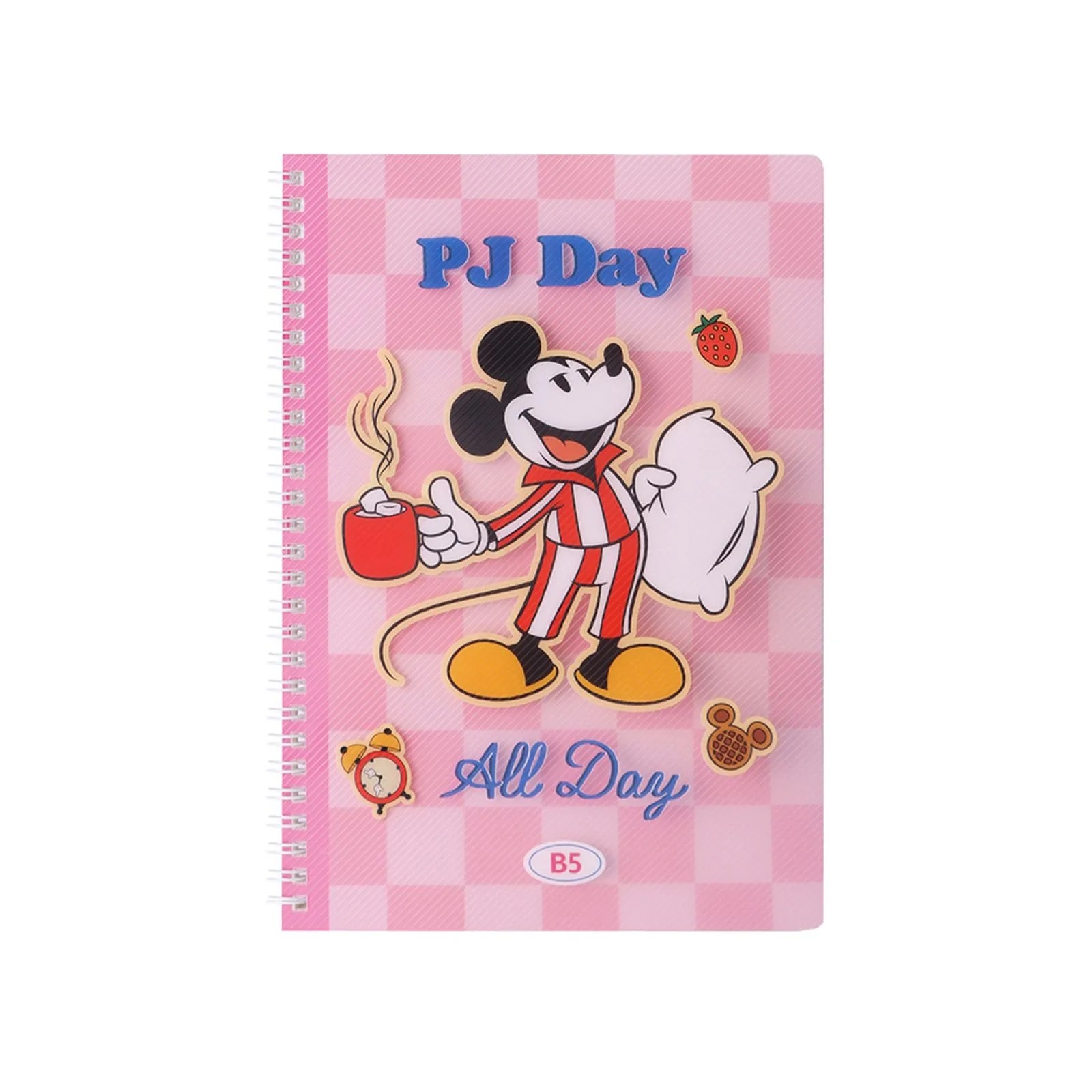 Disney Mickey Mouse Lisanslı Yemek Serisi B5 PP Telli Not Defteri