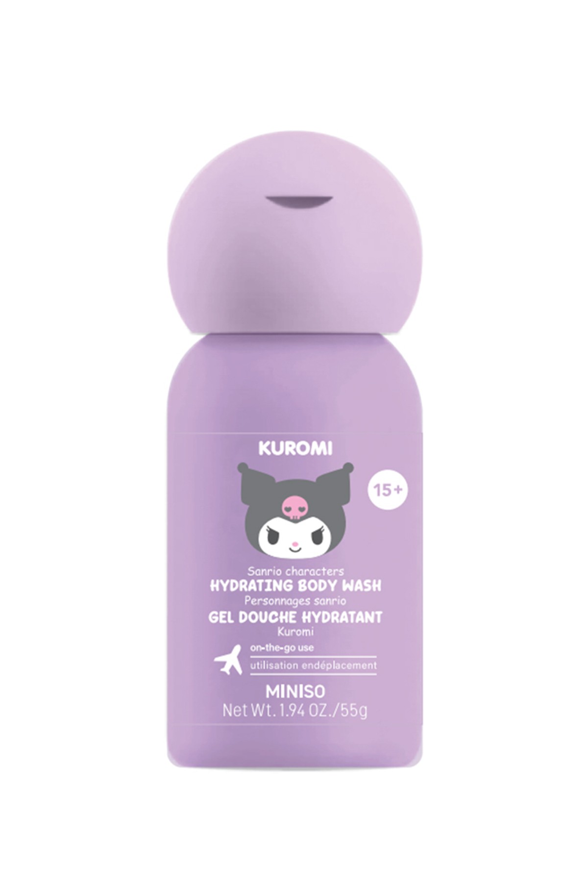 Sanrio  Kuromi  Lisanslı Nemlendiricili Duş Jeli 55Gr Seyahat Boyu