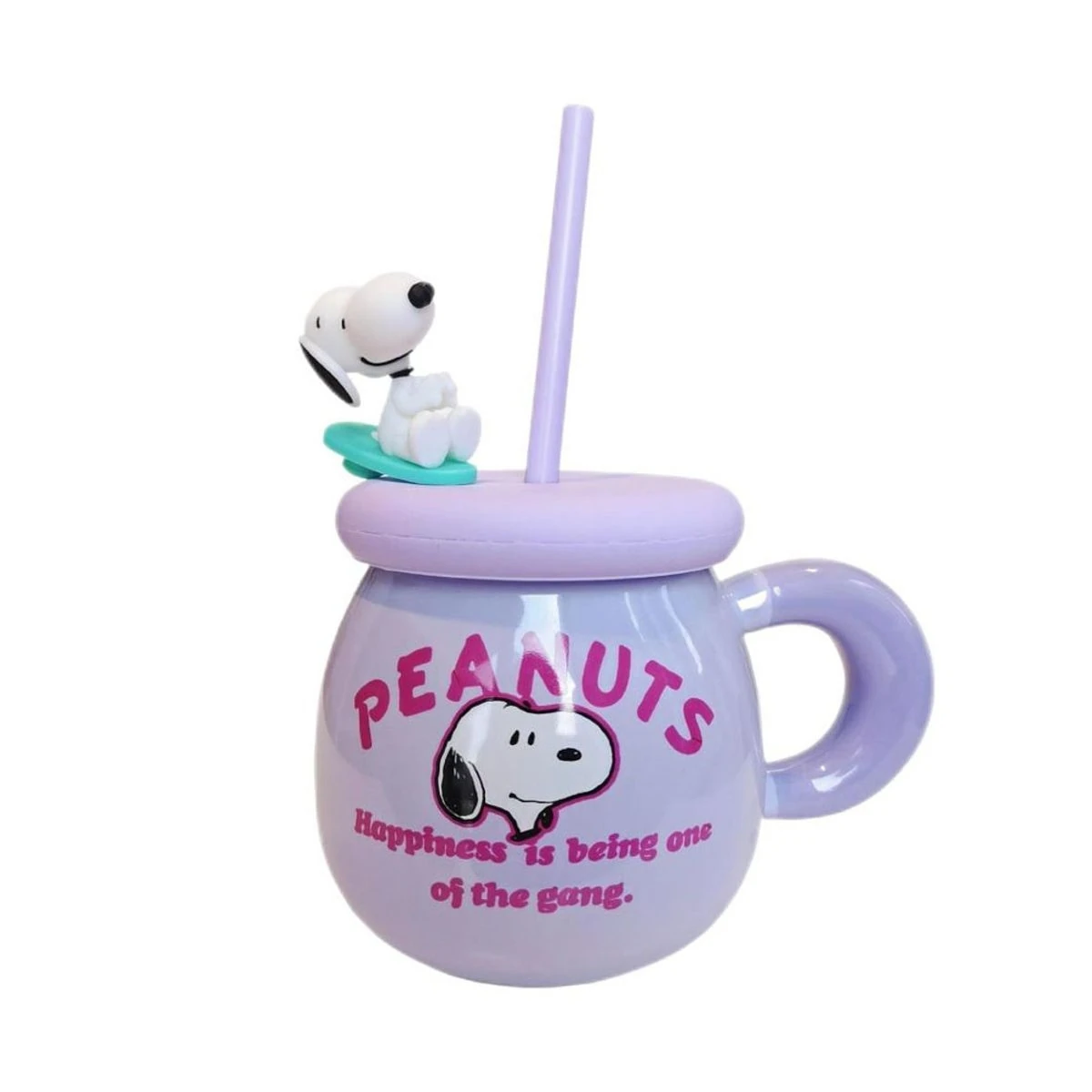 Snoopy Lisanslı Vintage Serisi Pipetli Dekoratif Seramik Kupa