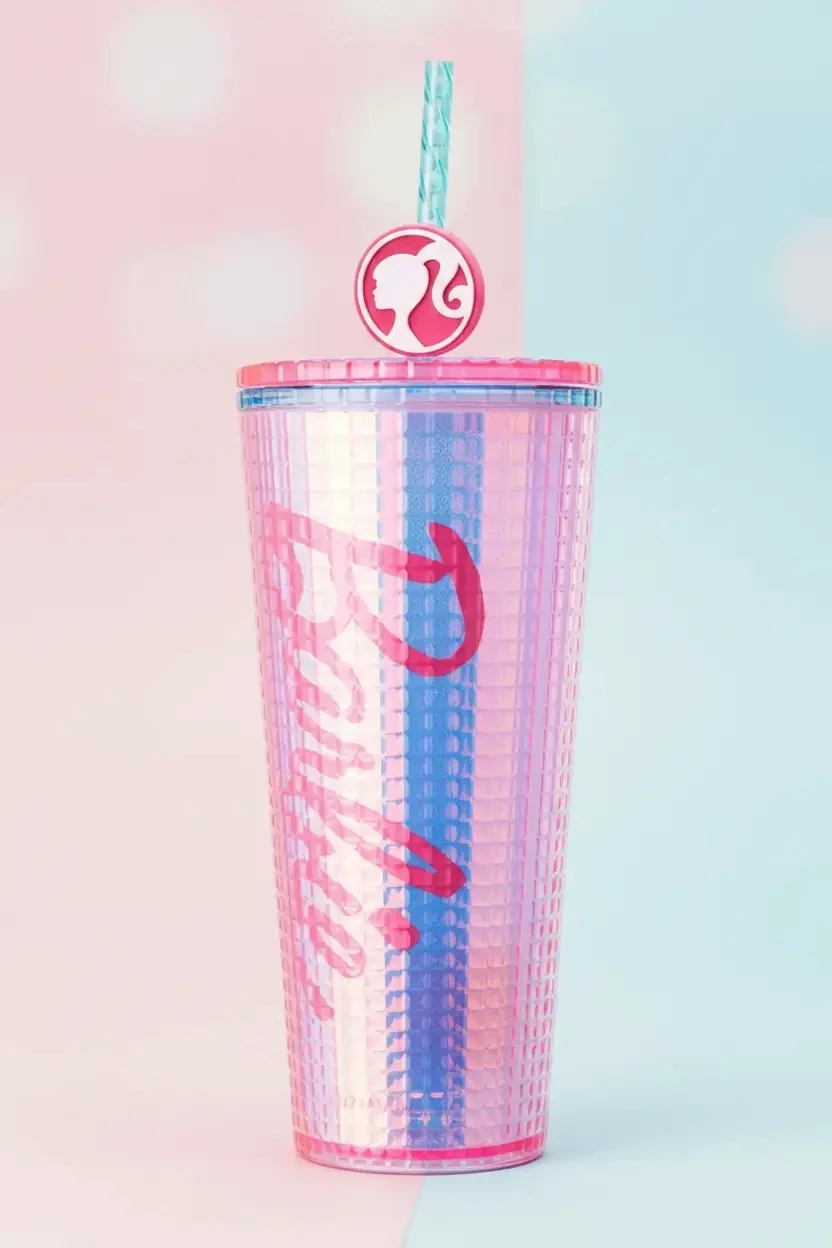 Barbie Lisanslı Çift Cidarlı Pipetli Şişe (775ml)