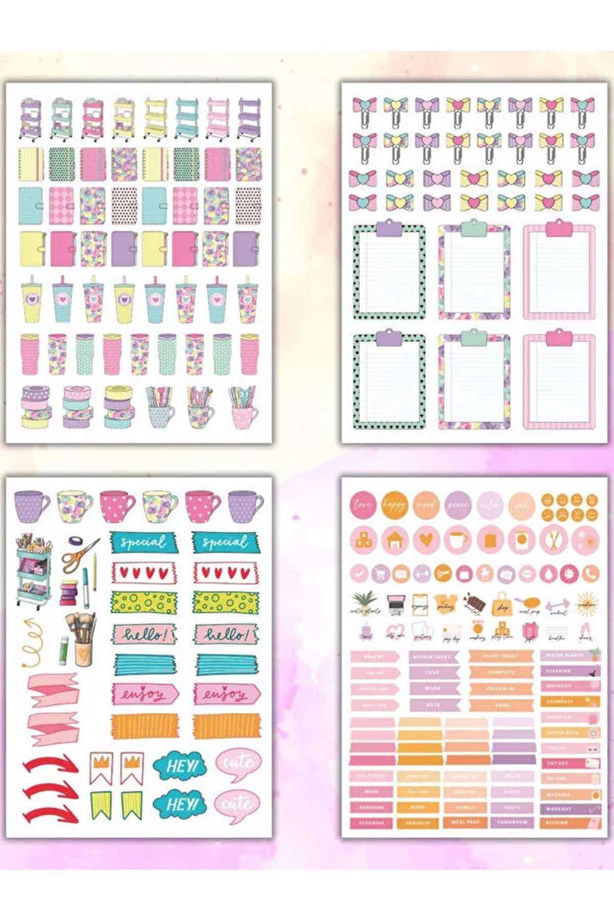 My DIY Sticker Defteri 16Yp.