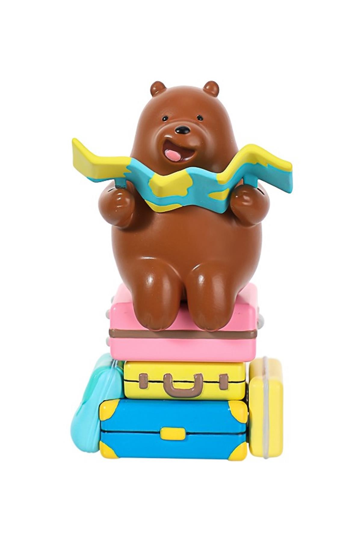 We Bare Bears Lisanslı Seyahat Temalı Sürpriz Mini Figür 6,5Cm