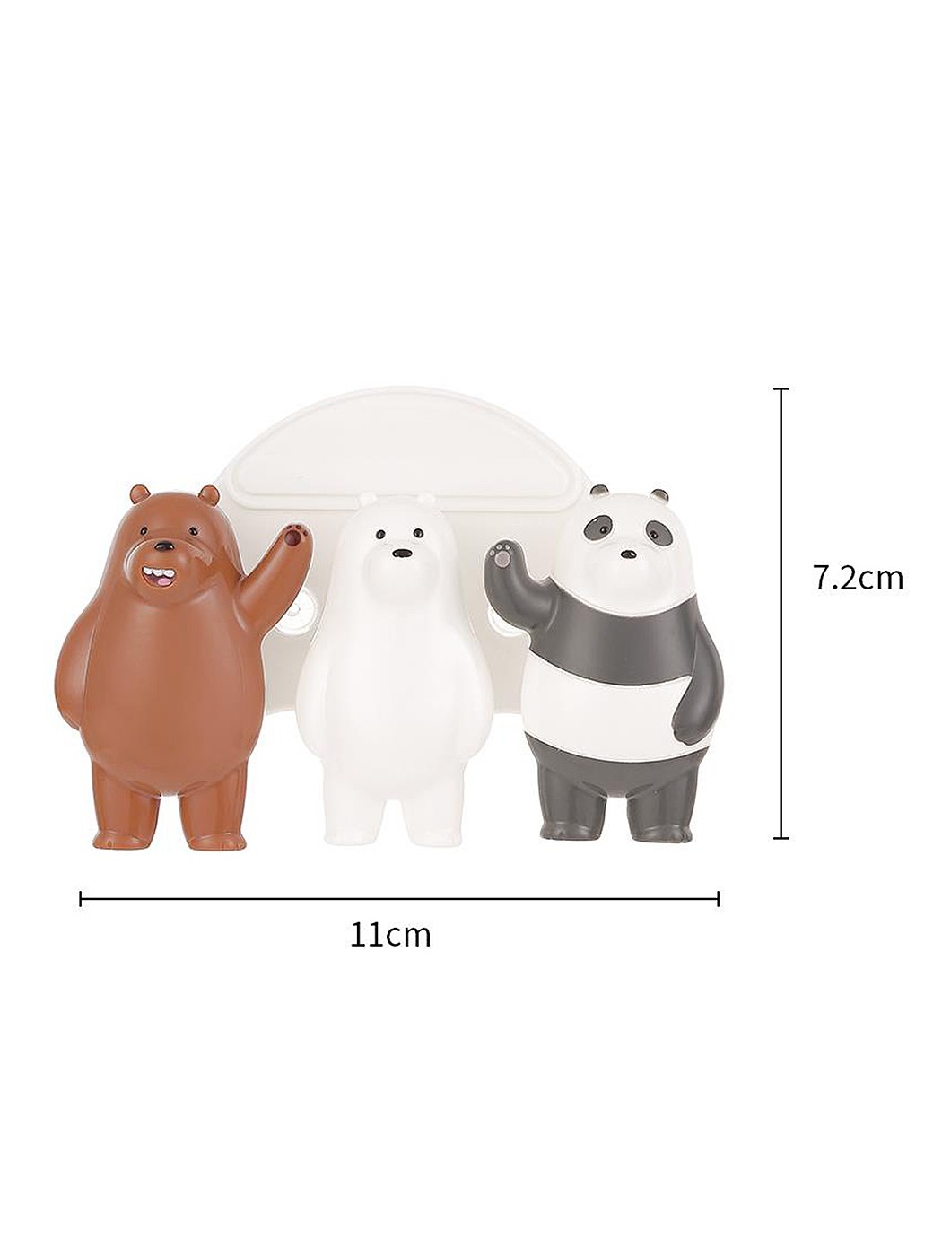 We Bare Bears Lisanslı Sevimli Diş Fırçası Tutucu - Banyonuza Eğlence Katın