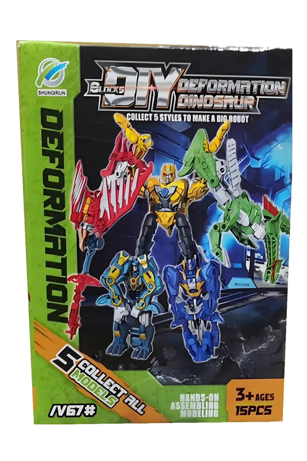Dinozor Dönüşüm Oyuncağı Montajı (5 Çeşitli Model) (PDQ)