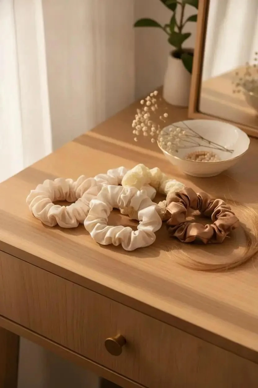 Miniso Lisanslı Degrade Sarı Renk 5’li Küçük Saç Lastiği – Esnek ve Saç Zarar Vermeyen Toka Seti 9 Cm