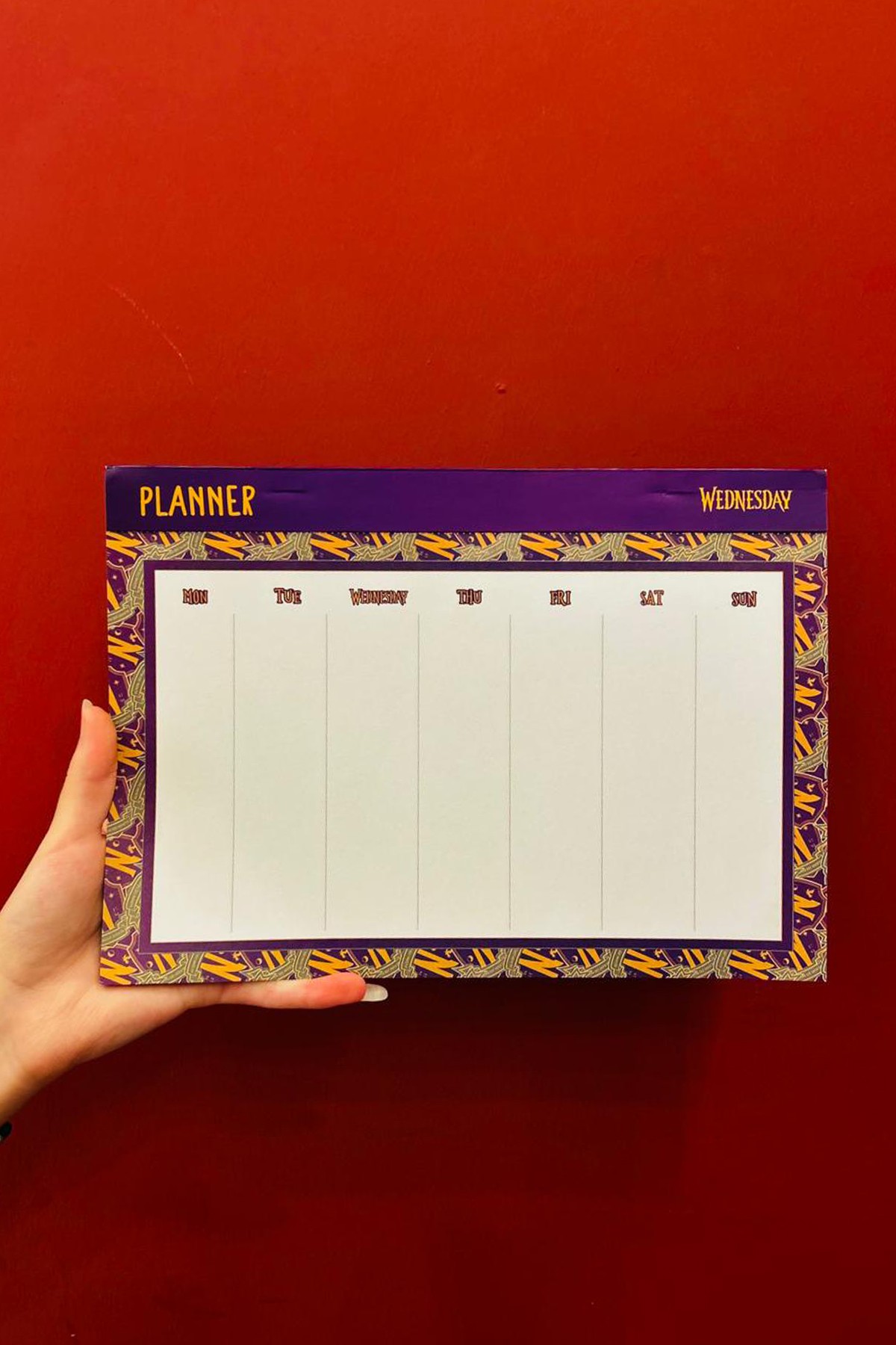 Wednesday Lisanslı Nevermore Planlayıcı Set