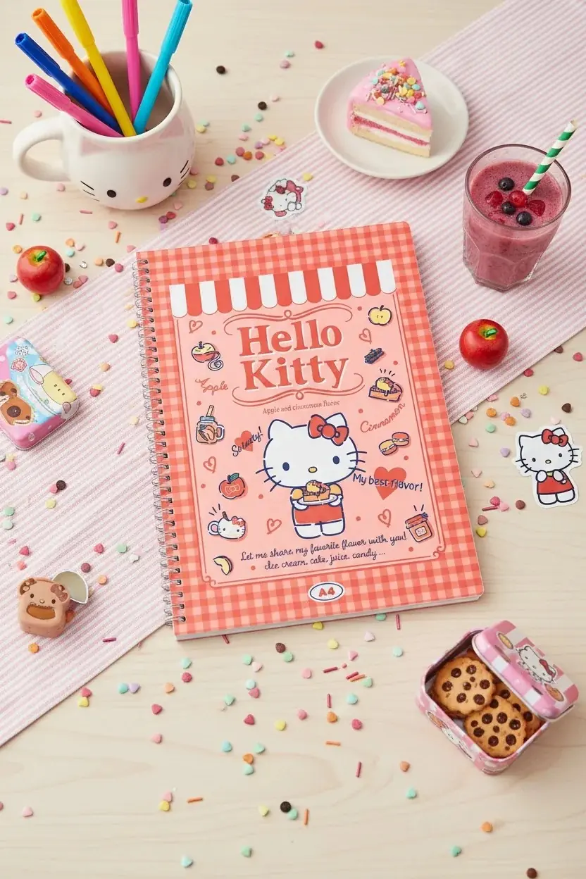 Hello Kitty Retro Koleksiyonu A4 Spiral Defter 60 Sayfa | Miniso TR