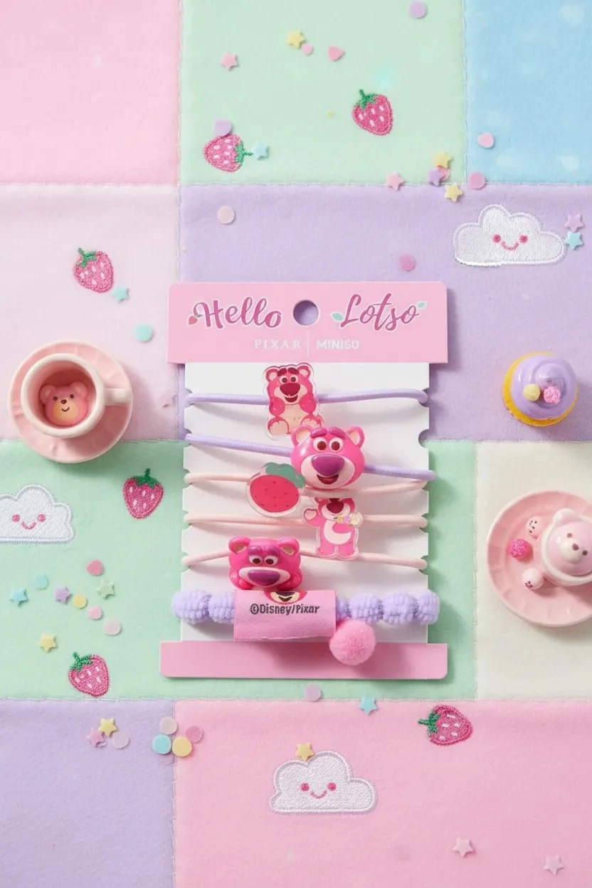 Disney Fluufy Lisanslı Saç Lastiği (6 adet) - Lotso