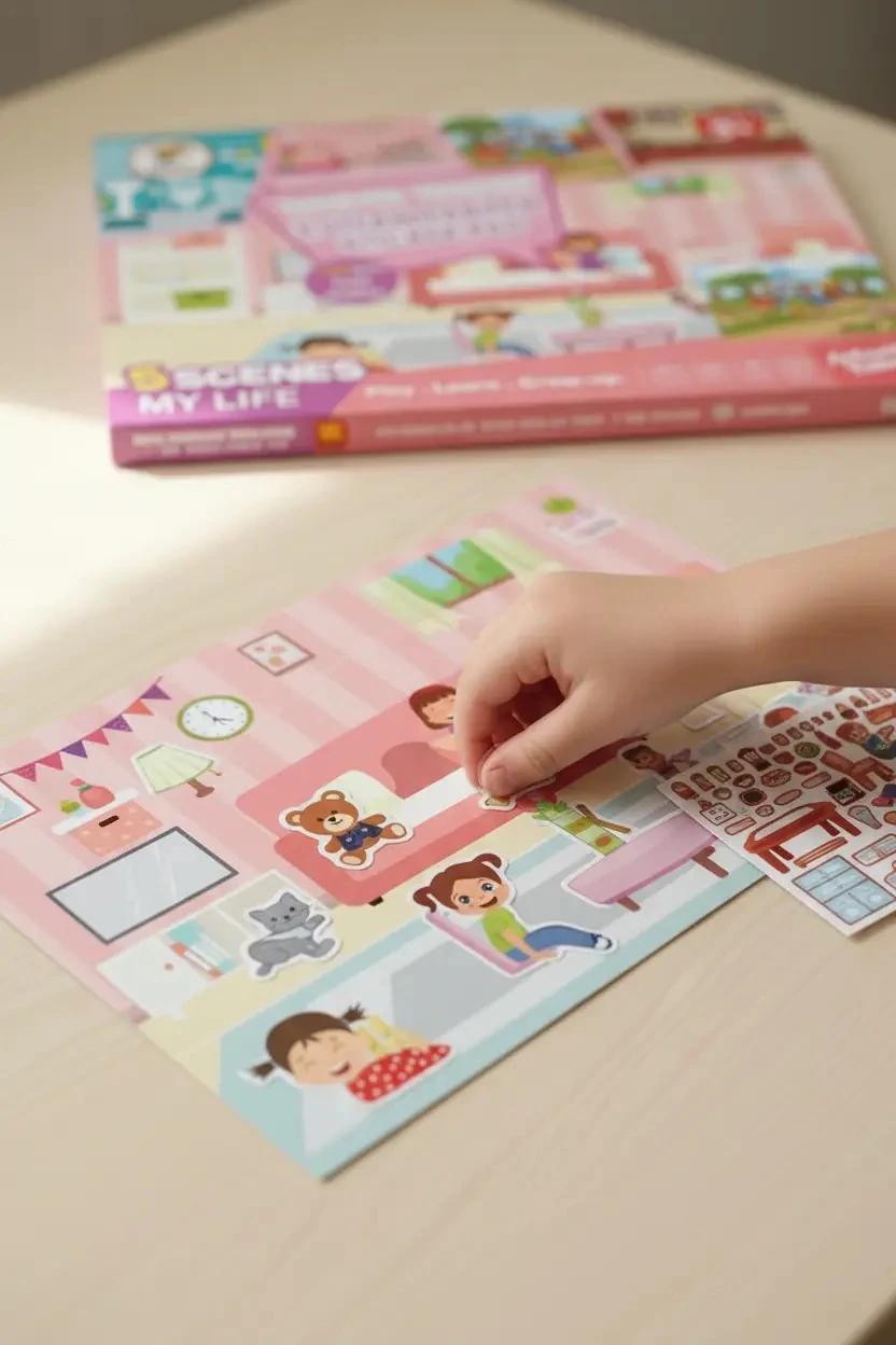 Lino Tekrar Kullanılabilen Sticker Pad – Günlük Hayat İle Eğlenceli Oyun