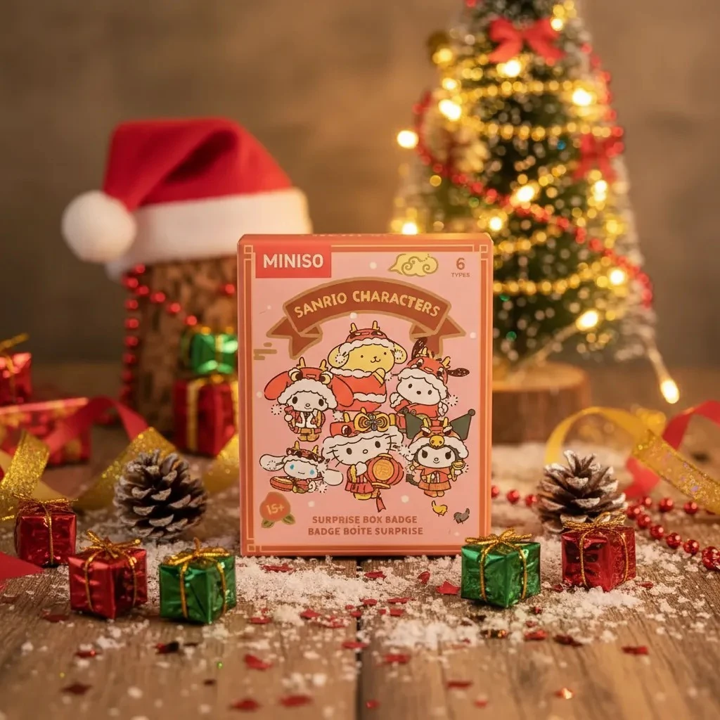 Sanrio Lisanslı Sanrio Karakterler  Çin Stili Yılbaşı Serisi Sürpriz Kutu Rozet