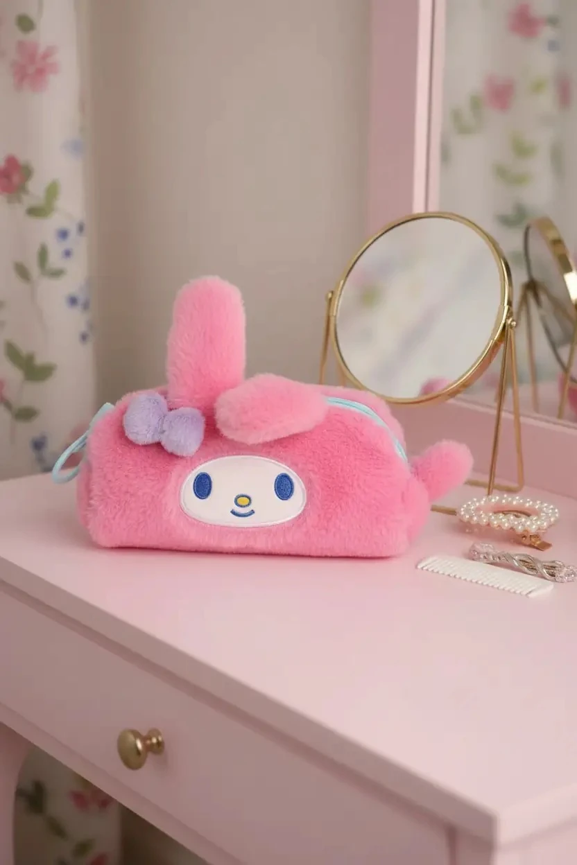 Sanrio Lisanslı  My Melody Koleksiyonu Büyük Fermuarlı Peluş