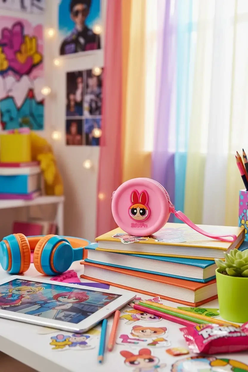 Powerpuff Girls Lisanslı Blossom Bozuk Para Çantası – Silikon Fermuarlı 10 Cm