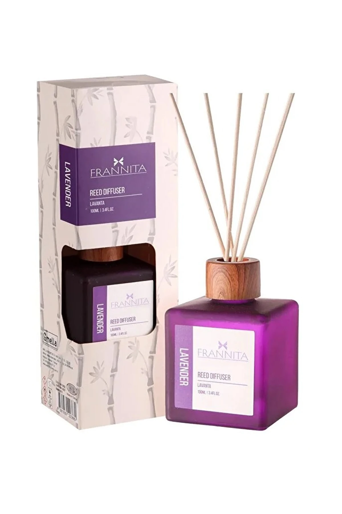 Frannita Renkli Bambu Çubuklu Oda Kokusu - LAVENDER-100 ML