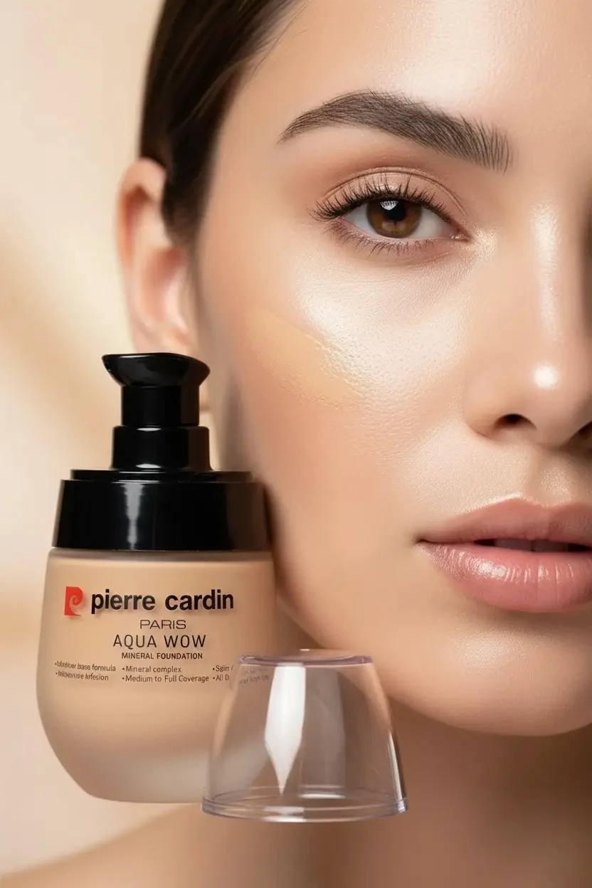 Pierre Cardin Aqua Wow Mineralli Su Bazlı Fondöten Ivory Skin With Warm Yellow