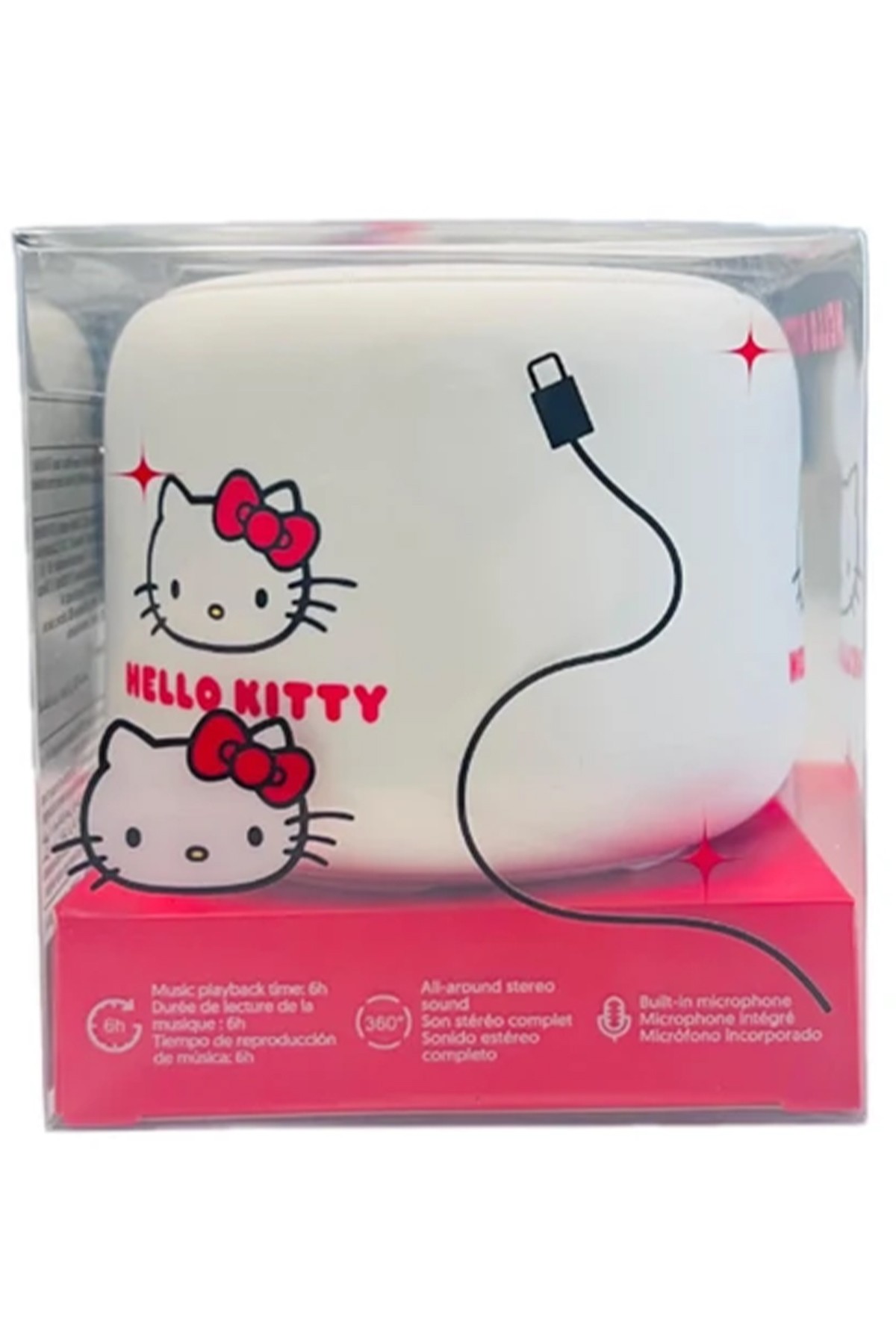 Hello Kitty Lisanslı Yuvarlak Bluetooth Hoparlör (Model: Bt2)