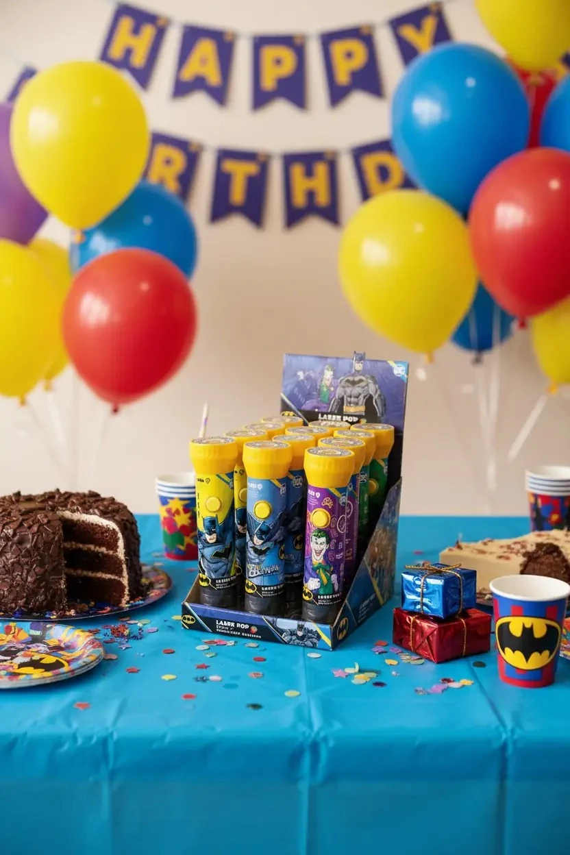 Batman Laser Pop Işıklı Şeker – Lisanslı Batman Temalı Eğlenceli Oyuncaklı Lolipop Şekerleme