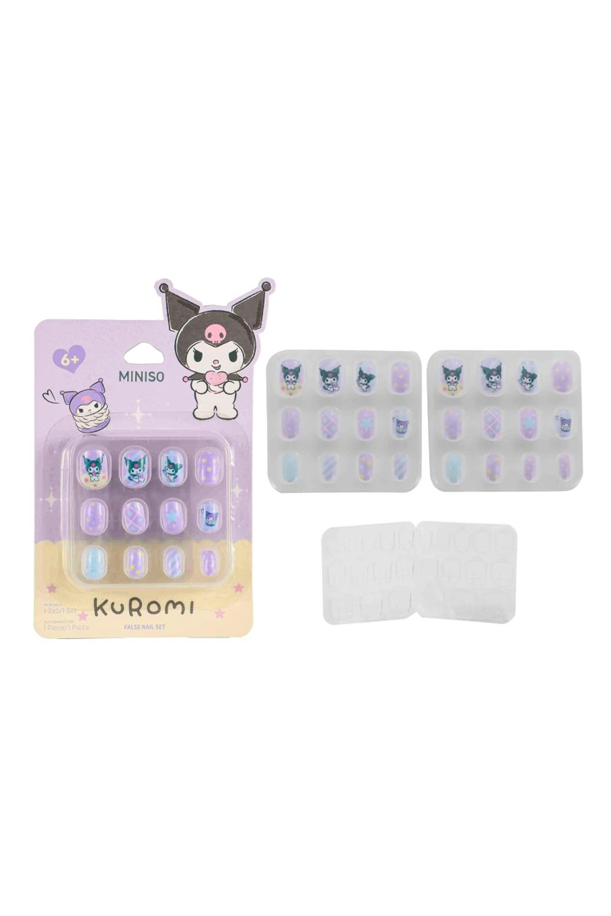 Sanrio Lisanslı Kuromi Jöle Yapışkanlı Şeritli Mavi TakmaTır