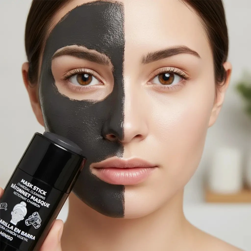 Miniso Lisanslı Kömürlü Arındırıcı Yüz Maskesi – Derinlemesine Gözenek Temizleyici Stick Maske 30g 7.5 Cm