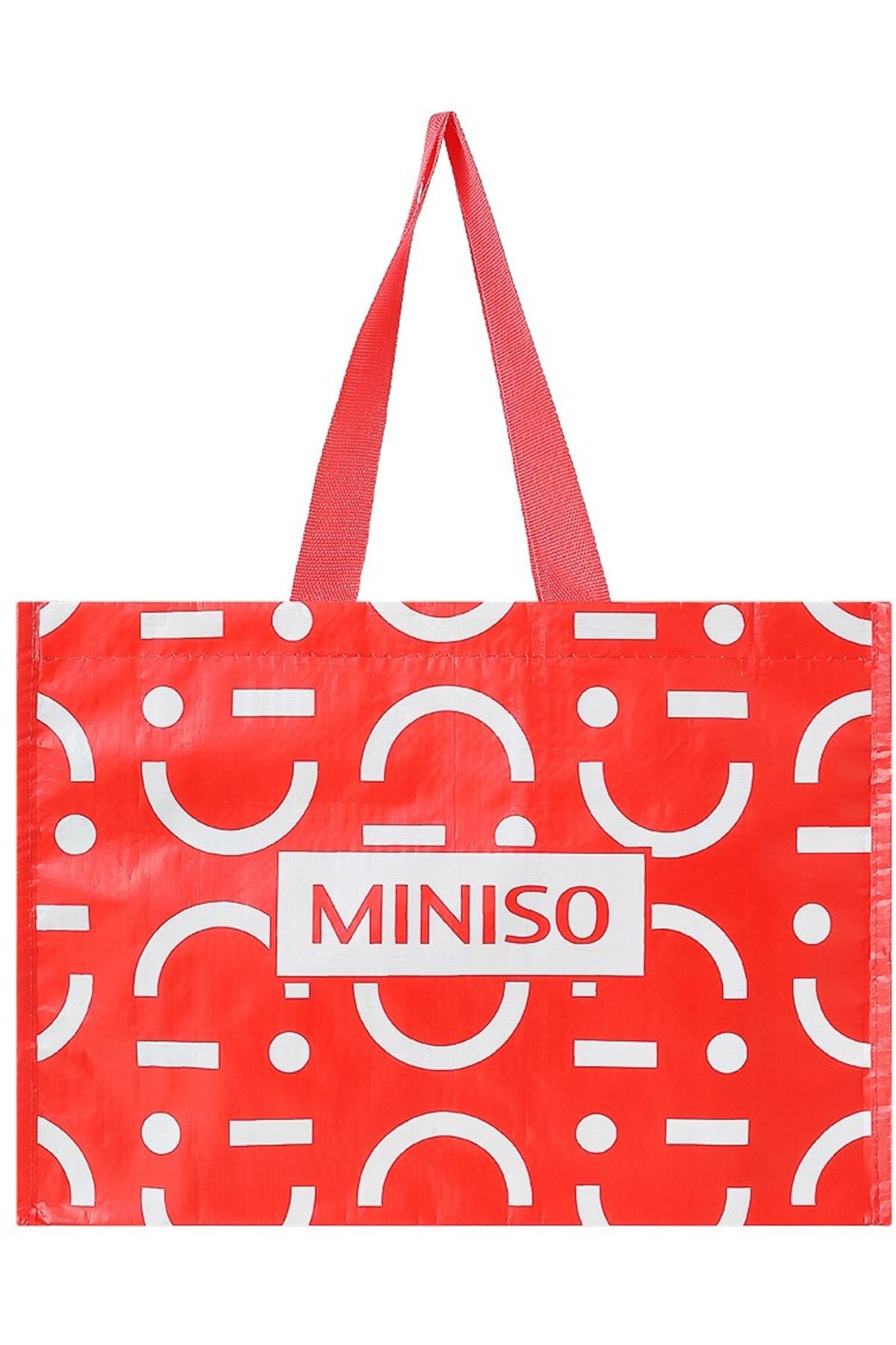 Miniso Logolu Alışveriş Çantası 38X28Cm