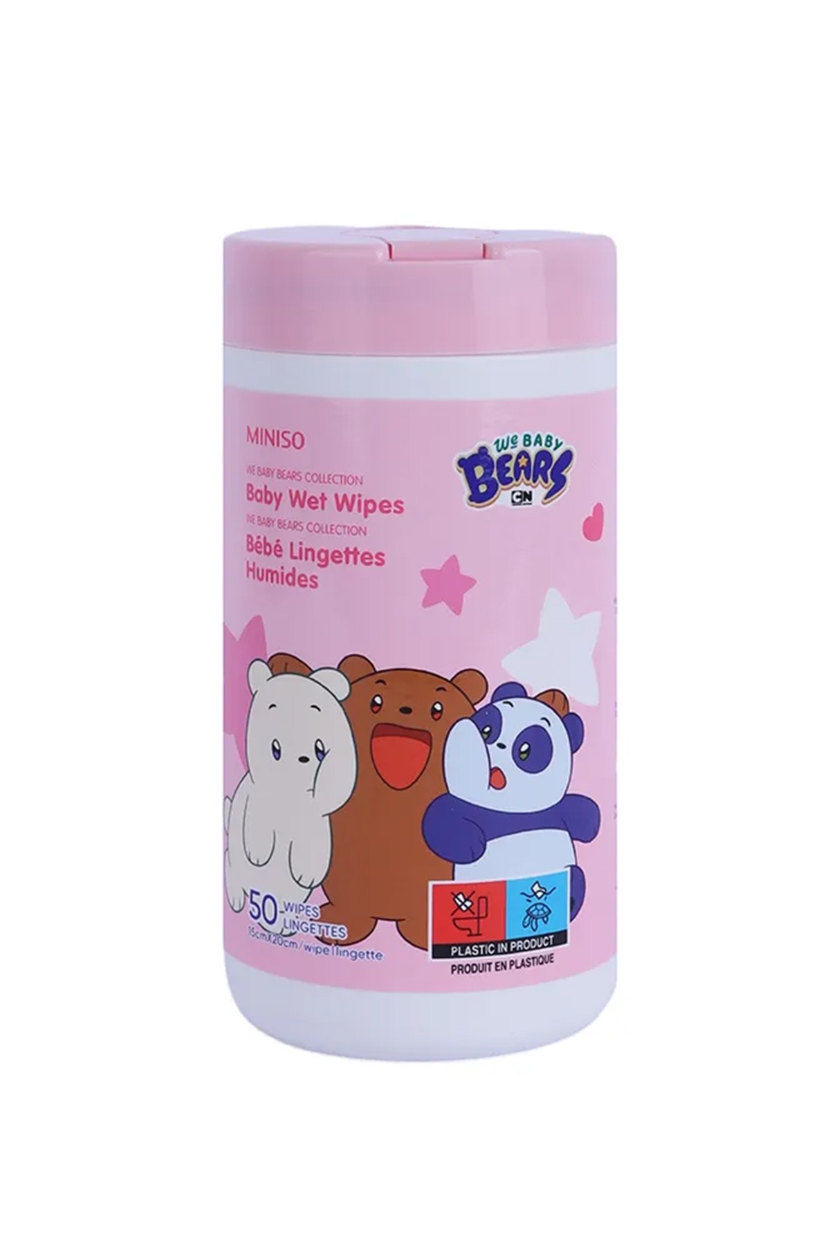 We Bare Bears Lisanslı Bebek Islak Mendil (50 adet)