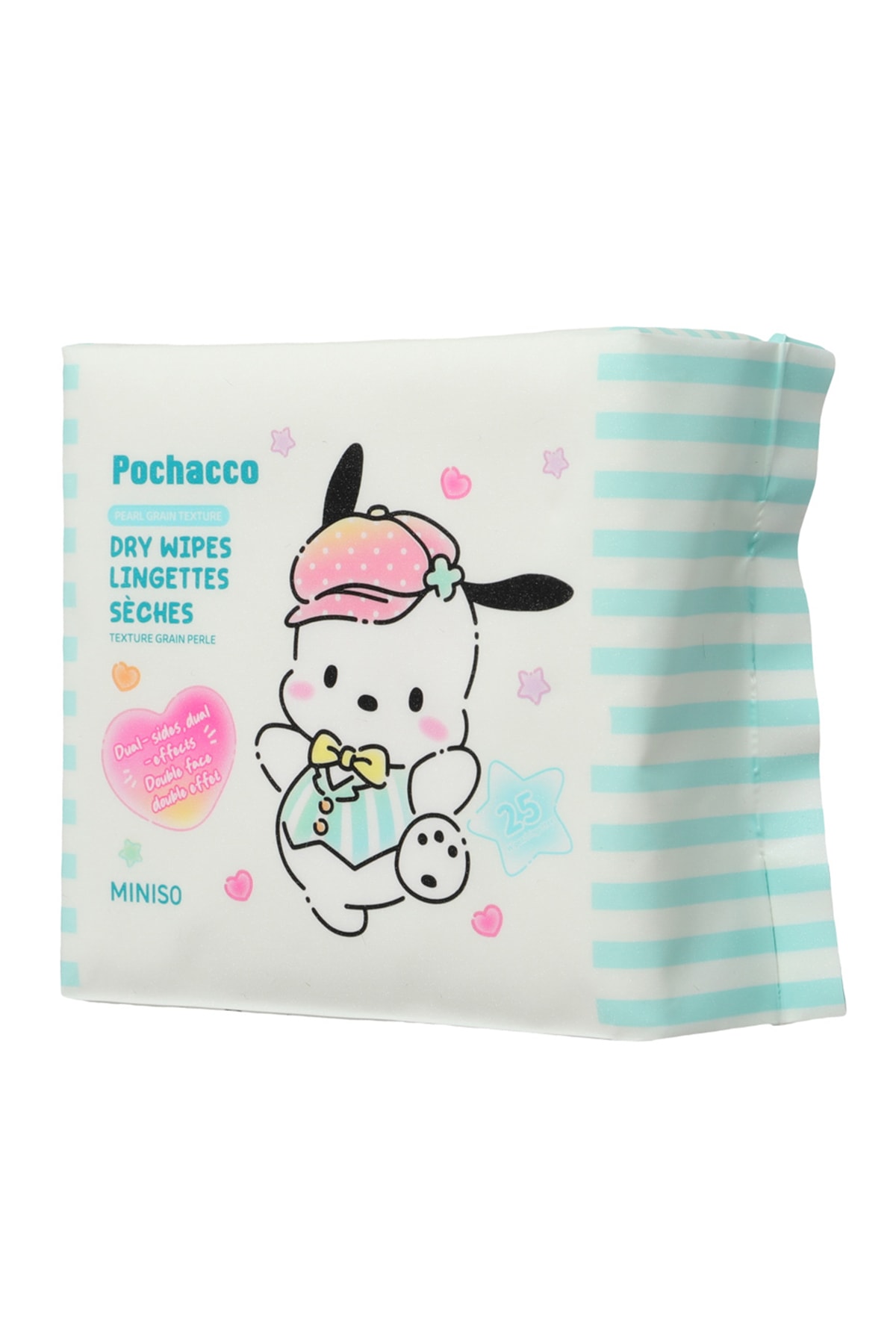 Sanrio Lisanslı Pochacco  İnci Dokulu Kuru Mendil (25 Mendil)