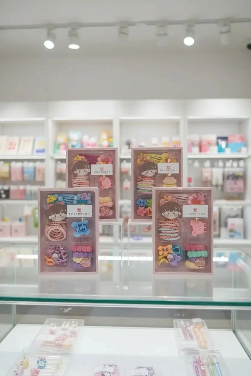 Karışık Kutulu Çocuk Toka Mavi – Şık Ve Pratik Saç Aksesuarı