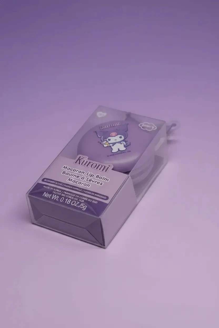 Sanrio Lisanslı Kuromi Makaron Lip Balm (Bluebberry)