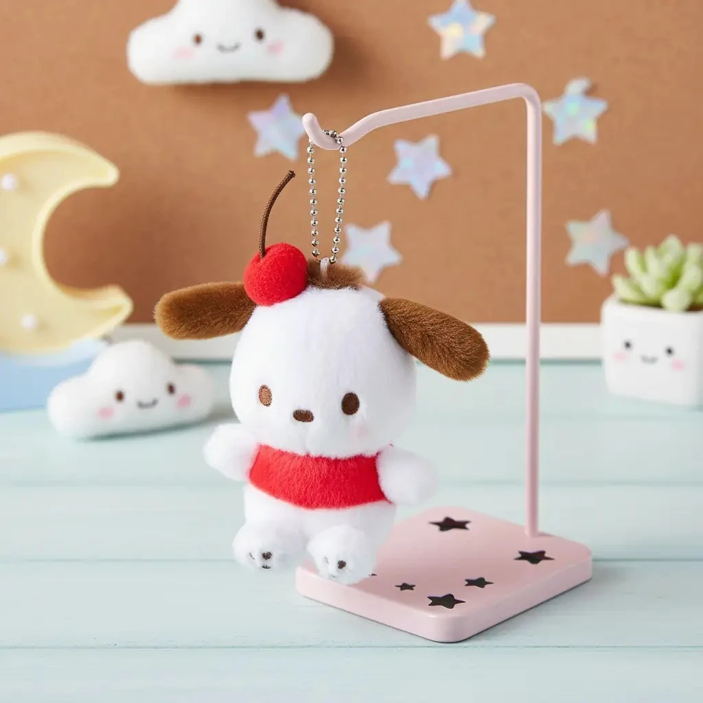 Sanrio Lisanslı Pochacco Peluş Anahtarlık 10 Cm – Kiraz Koleksiyonu Çanta Süsü