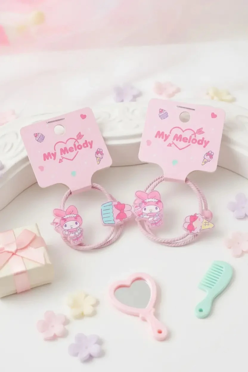 Sanrio Lisanslı My Melody Lisanslı Saç Tokası Seti – 2 Adet