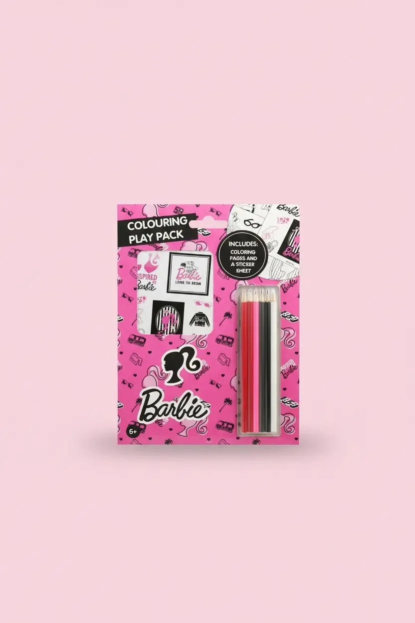 Barbie Lisanslı Kızlar Dünyası Koleksiyonu Boyama Seti – Yaratıcı & Eğitici Aktivite